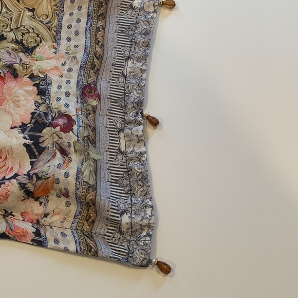 Simrans pret Pakistani Kurta Long Sleeve Blue Beaded Embroidered Women’s Medium - Picture 8 of 11